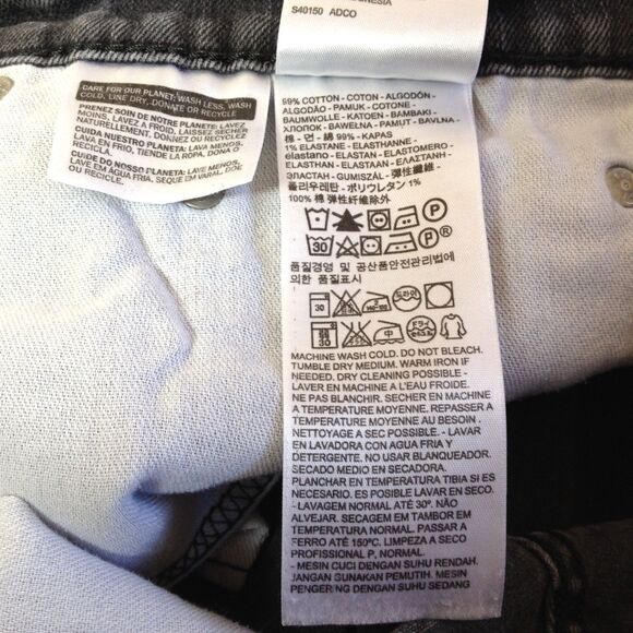 Vintage Mens Levi Strauss & Co 559 Relaxed Fit Red Tab Jeans Tag Sz 34x32 Black - Picture 10 of 12